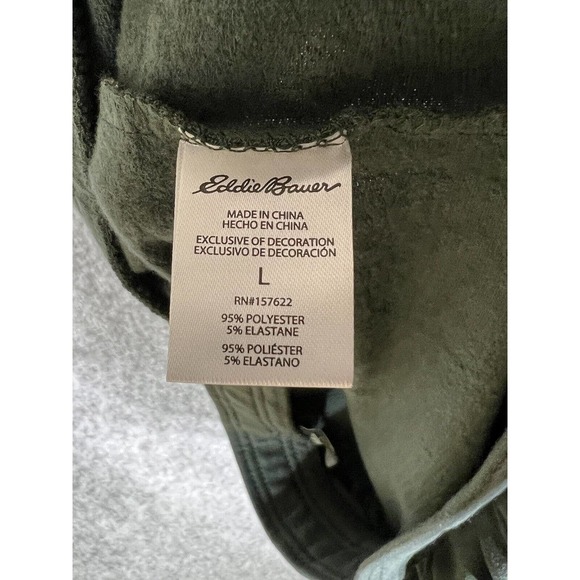 Eddie Bauer Lounge Pull On Jogger Pants Womens Size Large Green Pockets Stretch - Picture 4 of 10